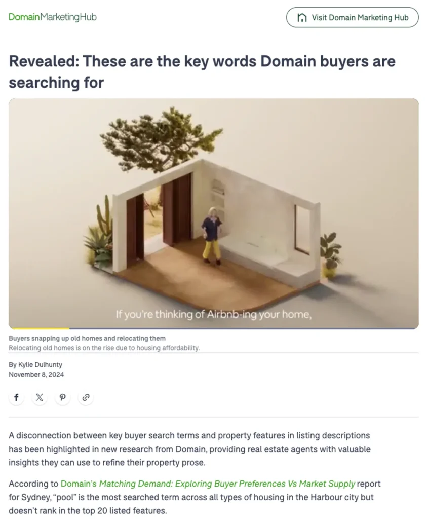 house Hunter Domain Marketing Hub Interview In The Media