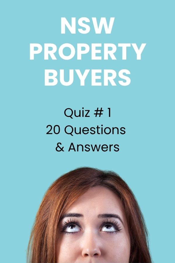 NSW Property Buyers Quiz number 1